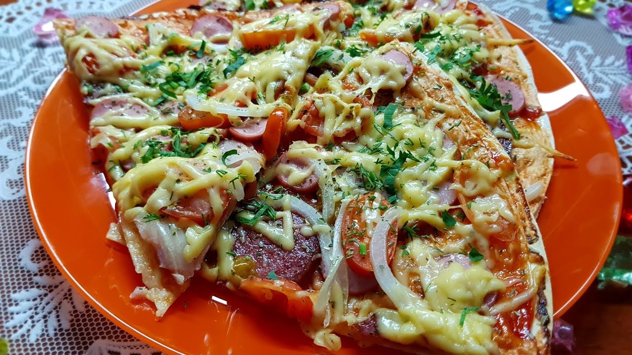 Приготовить пиццу из лаваша на сковороде рецепты с фото