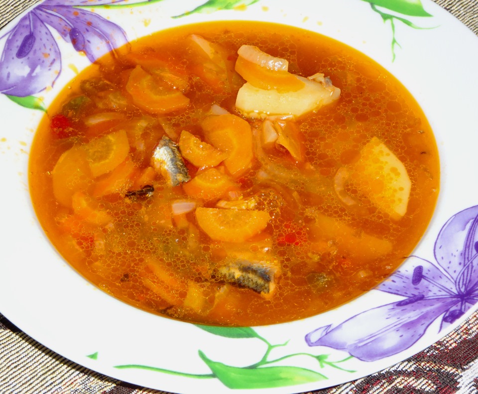Суп из кильки в томате рецепт с фото пошагово с картошкой