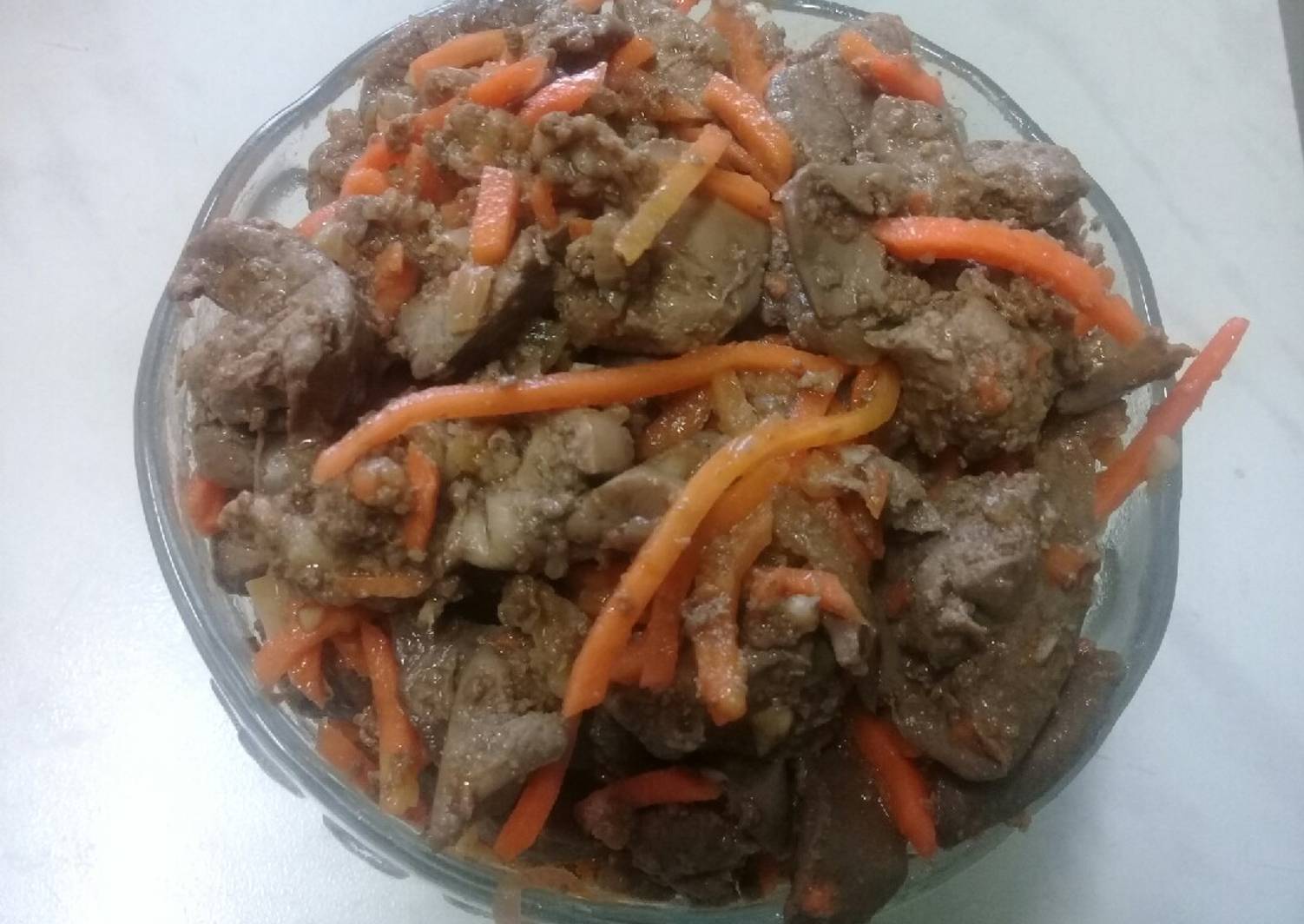 Салат из куриной печени и корейской моркови рецепт с фото очень вкусный