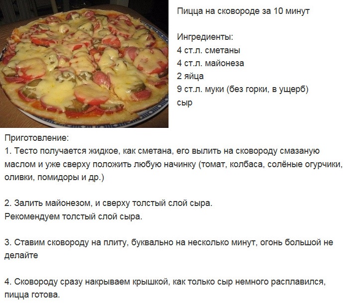 Рецепты пиццы в духовке с колбасой и сыром и помидорами без дрожжей