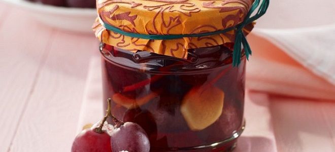 рецепт маринованных слив с виноградом