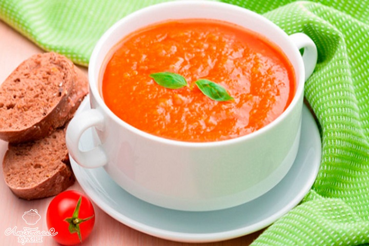 суп из помидоров или томатного сока