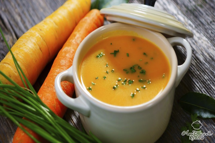 суп морковный с рисом